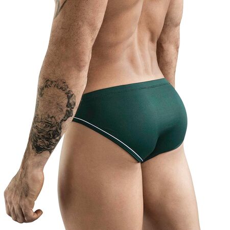 Темно-зеленые мужские трусы-слипы Clever Argovia Brief